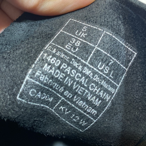 DR MARTENS 1460 PASCAL CHAIN LACE UP BOOTS Style #: R27266001 woman size 7⭐️⭐️ - Picture 13 of 17